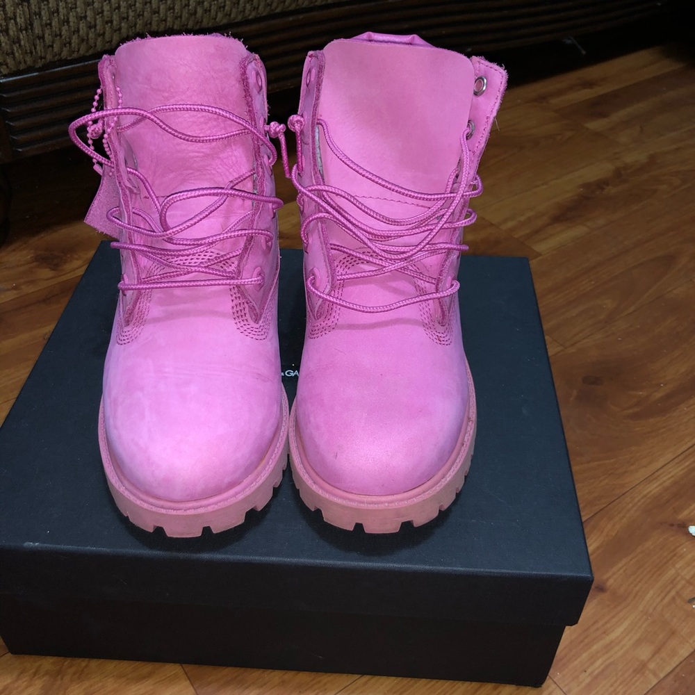 Pink timberlands